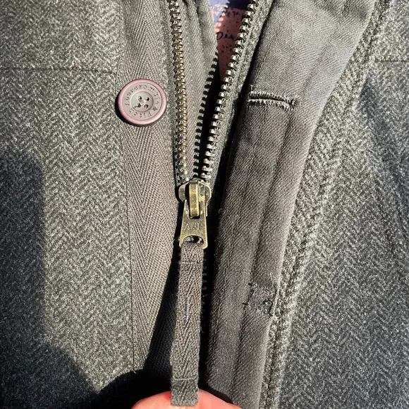 Abercrombie & Fitch Premium Wool Coat L - Picture 11 of 16